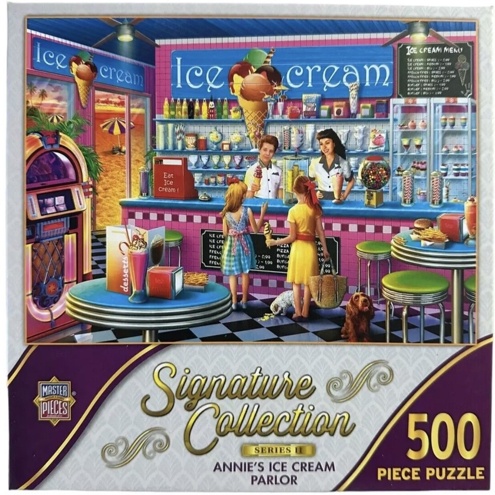 MasterPieces Annie's Ice Cream Parlor 500 Piece Puzzle Signature Series II